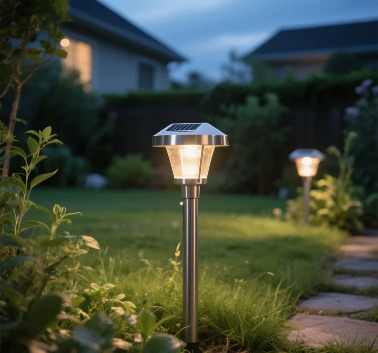 stainless solar light